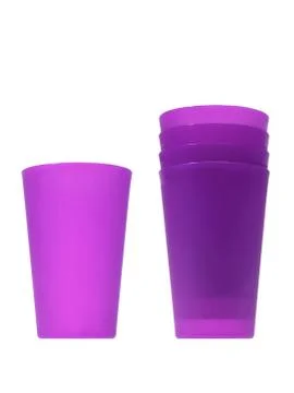 Plastic cups Stock Photos