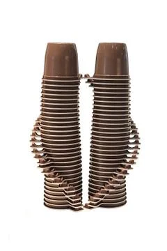 Plastic cups Stock Photos