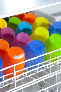 Plastic cups Stock Photos