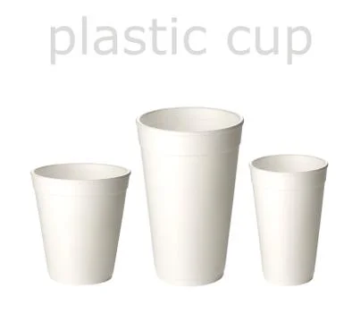 Plastic cups Stock Photos