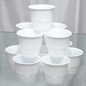 Plastic cups 스톡 사진