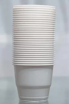 Plastic cups 스톡 사진