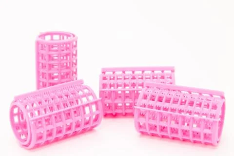 Plastic curlers Stock Photos