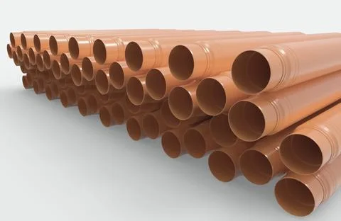 Plastic cylinder pipe background texture 3d illustration rendering Stock-Illustration