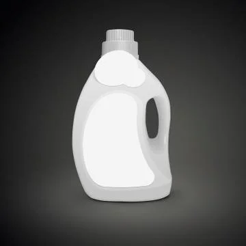 Plastic detergent container Stock Illustration