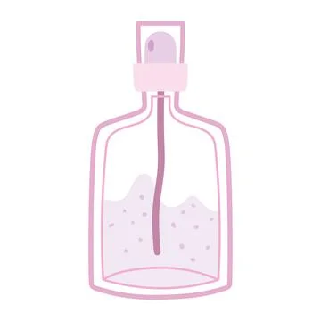 Plastic dispenser perfume Illustration