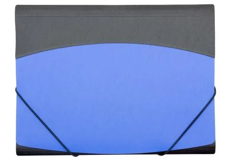 Plastic Document Folder on White Stock Photos