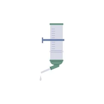 Plastic drinker for small animals parrot, hamster, mice lizard, auto-dispensing Stock Illustration