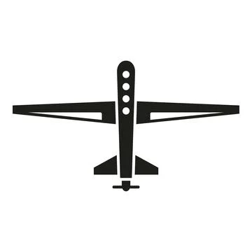 Plastic drone view icon simple vector. Aerial secure Stockillustratie