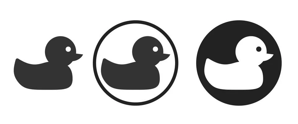 Plastic duck icon . web icon set .vector illustration Stock Illustration