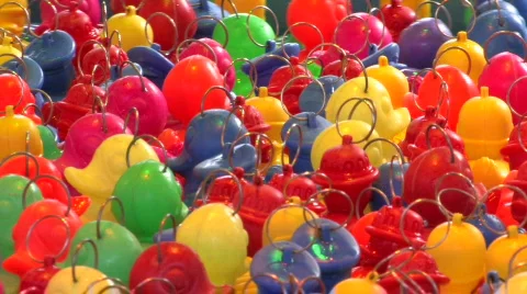 Plastic ducks Stock Footage 716665