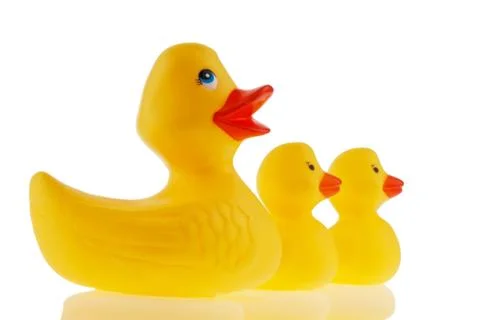 Plastic ducks Stock Photos