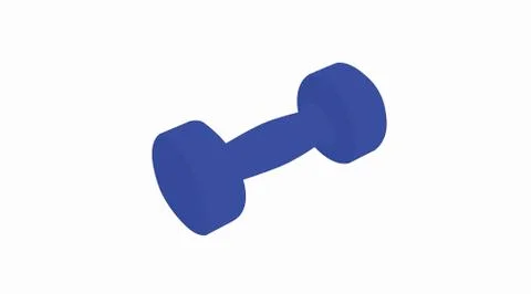 Plastic Dumbbell Stock Illustration