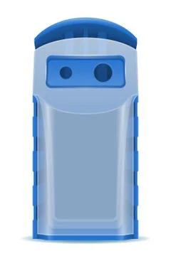 Plastic dumpster waste sorting illustration Stock Illustration