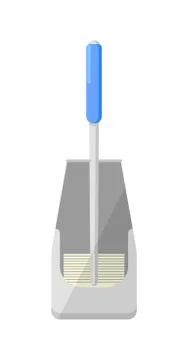 Plastic dustpan isolated vector icon Illustrazione stock