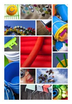 Plastic elements Stock Photos