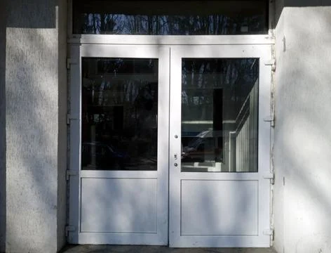 Plastic entry doors Stock Photos