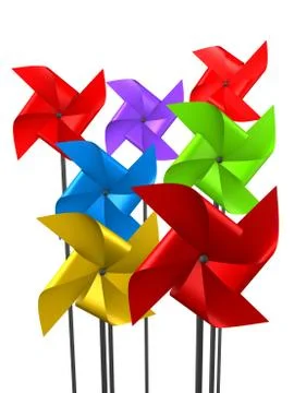 Plastic fan Illustrazione stock