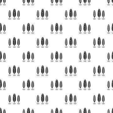 Plastic fishing lure pattern Stock Illustration