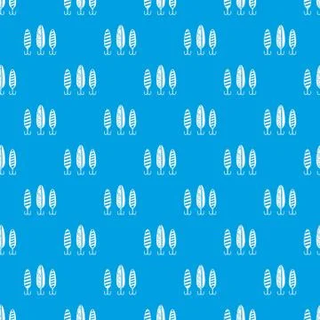 Plastic fishing lure pattern seamless blue イラスト素材