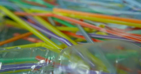 Plastic Floating In The Water Causing Environmental Damage To Beautiful Ocean Stock Footage 113383067