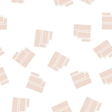 Plastic floor glyph seamless pattern Stock Illustration