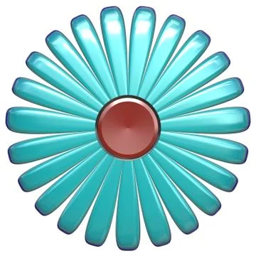 Plastic flower generated texture Stock Illustration