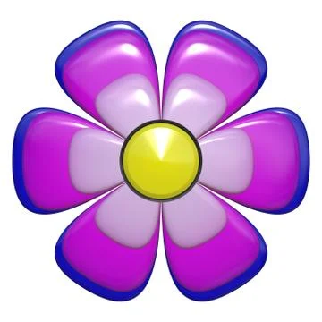 Plastic flower generated texture Stock Illustration