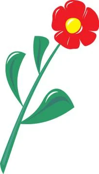 Plastic flower. Stock Illustration