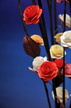 Plastic flower Stockfoto's