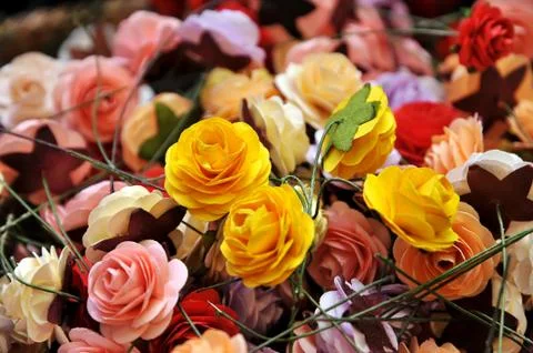 Plastic flower Stock Photos