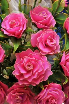 Plastic flower Stock Photos