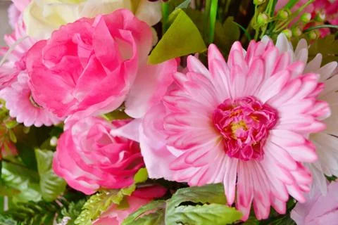 Plastic flower Stock Photos