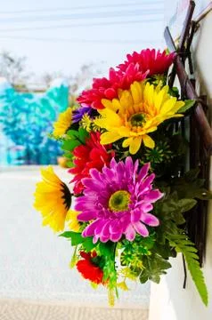 Plastic flower Stock Photos