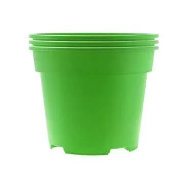Plastic Flower Pots Stock Photos