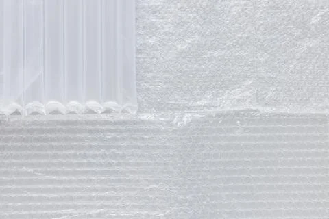 Plastic foil for wrapping. Bubble wrap texture background Stock Photos
