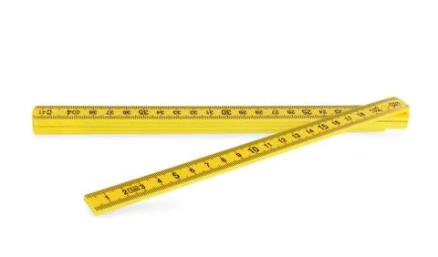 Plastic folding rule Stock Photos