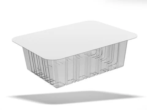 Plastic food box 库存插图