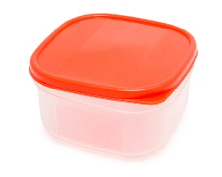 Plastic food container 库存照片