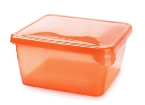 Plastic food container Stock-Fotos