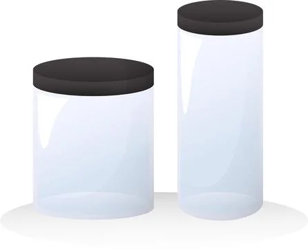 Plastic Food Container Vector - Convenient and Versatile Food Storage Solutio Stock Illustration
