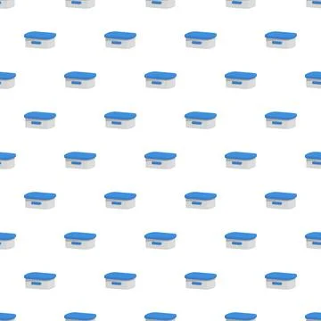 Plastic food containers seamless pattern creating wallpaper background 스톡 일러스트