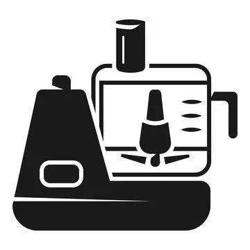 Plastic food processor icon, simple style 스톡 일러스트