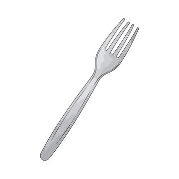 Plastic Fork illustration Stock Illustration