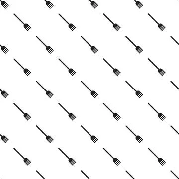 Plastic fork pattern seamless Stock Illustration