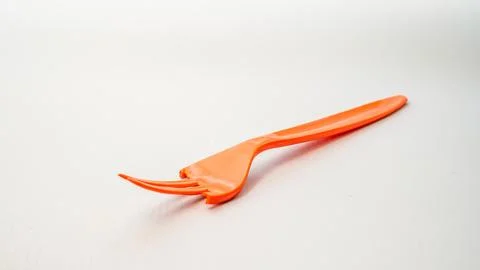 Plastic forks Stock Photos