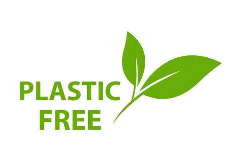 Plastic free icon vector BPA free warranty packaging sign for graphic desig.. Stock Illustration