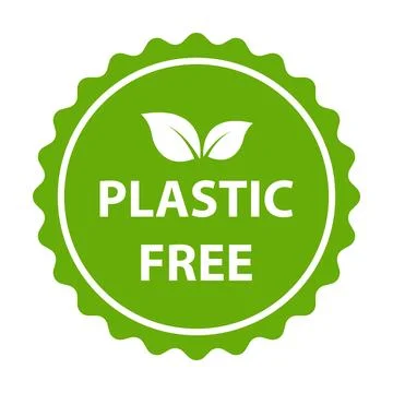 Plastic free icon vector BPA free warranty packaging sign for graphic desig.. Stock-Illustration
