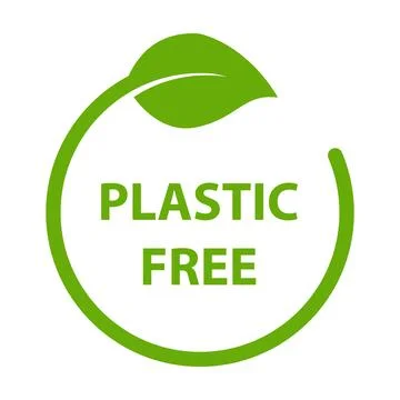 Plastic free icon vector BPA free warranty packaging sign for graphic desig.. Stock-Illustration