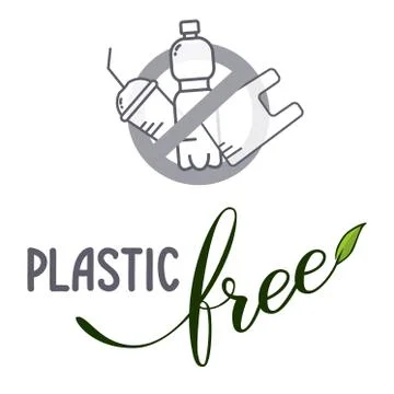 Plastic free Stock Illustration